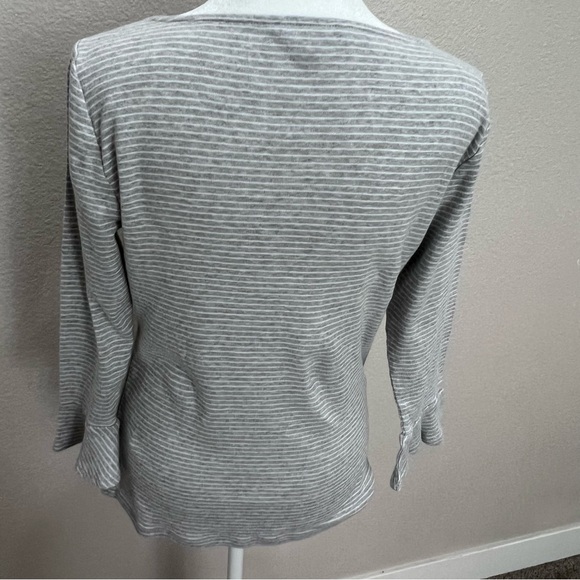 Lauren Ralph Lauren Boat Neck 3/4-Sleeve Shirt- Large - Picture 5 of 7